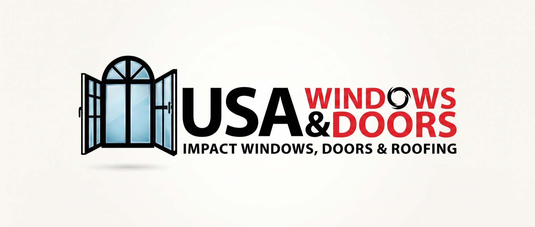USA Windows & Doors — updated brand logo. Impact windows, doors & roofing, Sunrise, Florida