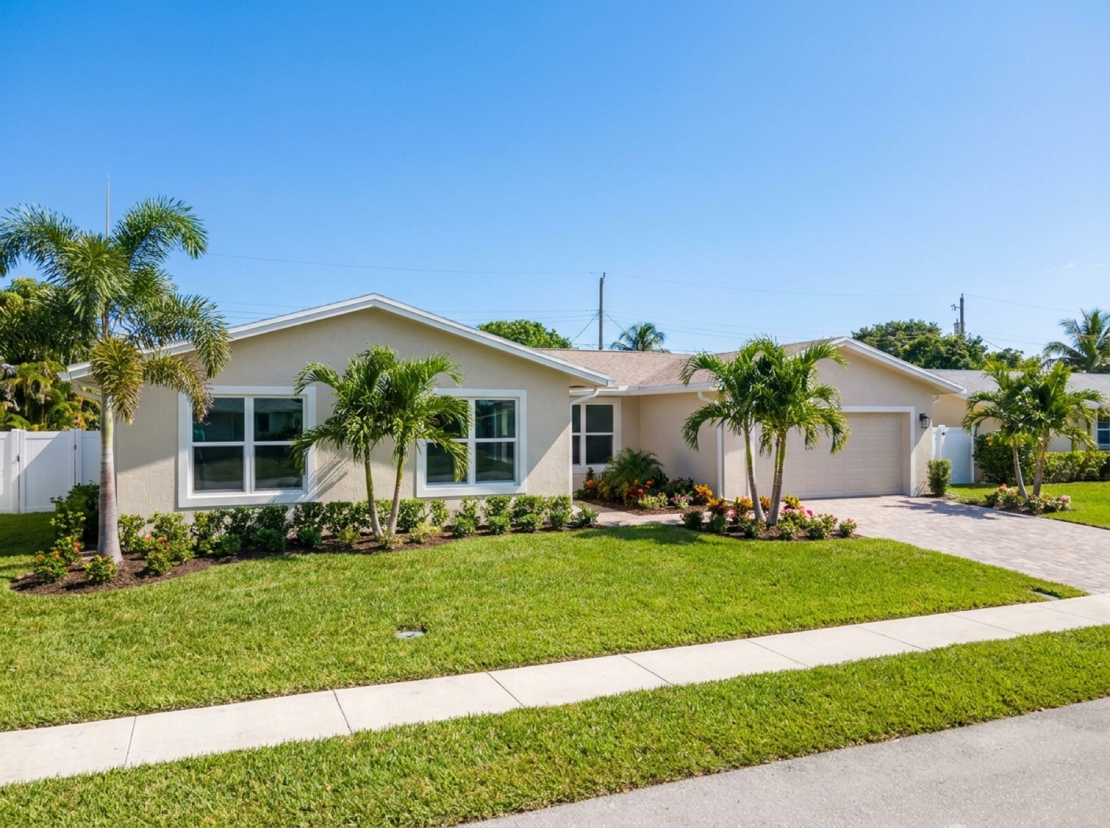Completed impact window project on a South Florida home near Boynton Beach